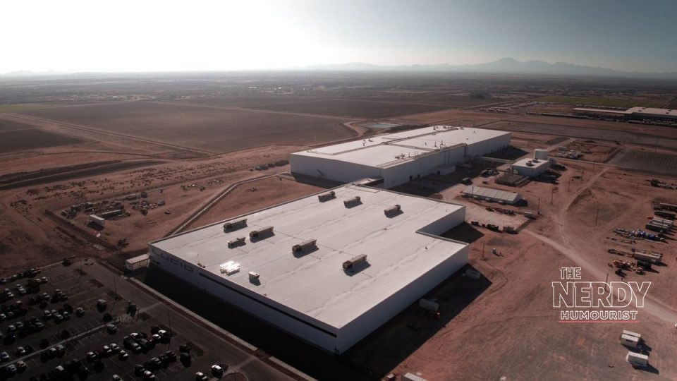 Lucid AMP-1 factory in Arizona, where the Lucid Q3 deliveries miss production cut followed a shift elimination