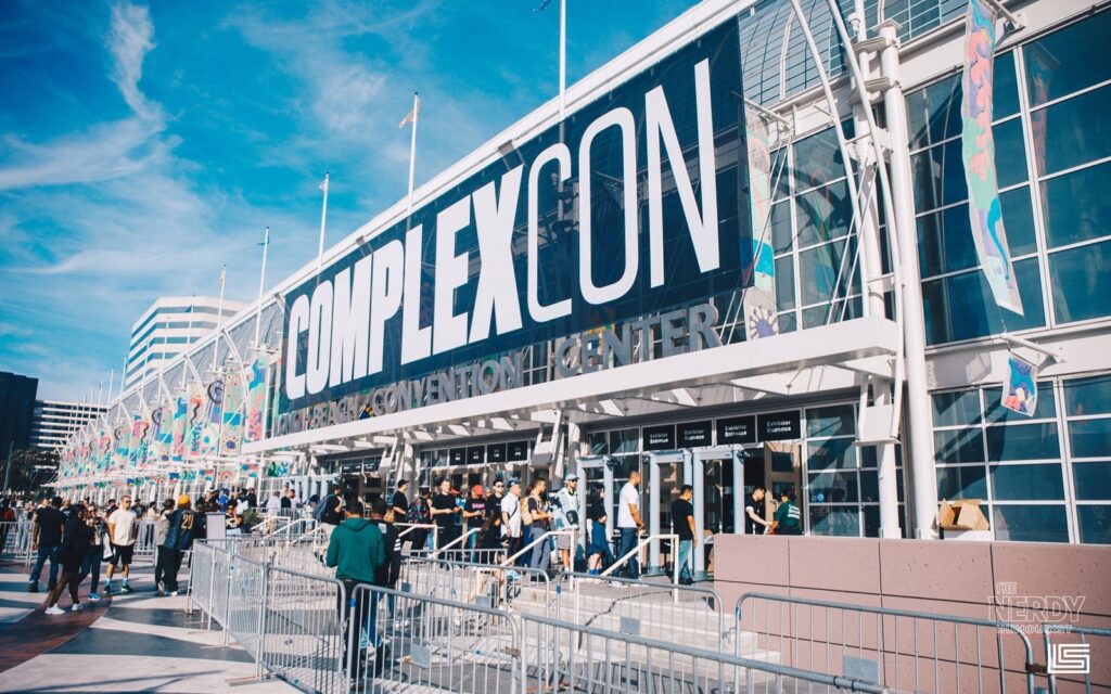 ComplexCon entrance signage — file photo; the Lucki ComplexCon fight happened outside the event's 2026 location at the Los Angeles Convention Center