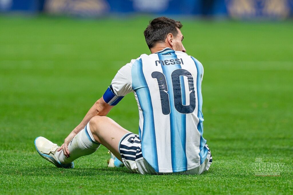 Lionel Messi in the Argentina No. 10 shirt during his final Argentina match (file photo)