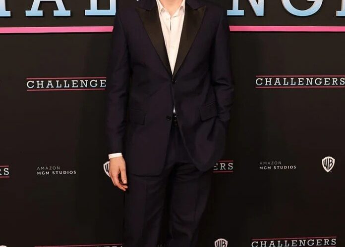 Mike Faist at the Challengers premiere, the male lead of The Maid of Orleans cast