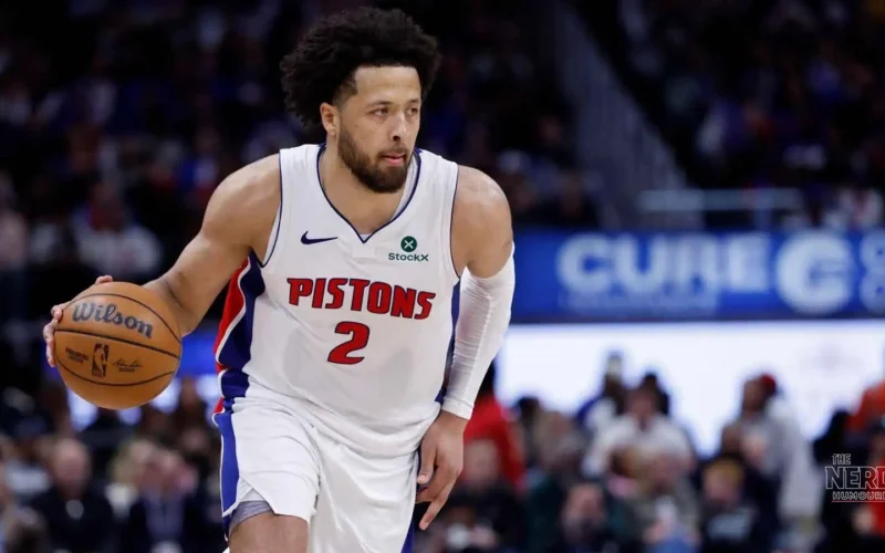 NBA opening day 2026: Cade Cunningham drives for the Detroit Pistons