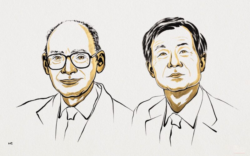 Official Nobel Prize portraits of Henri B. Kagan and Kenso Soai, winners of the Nobel Prize Chemistry 2026