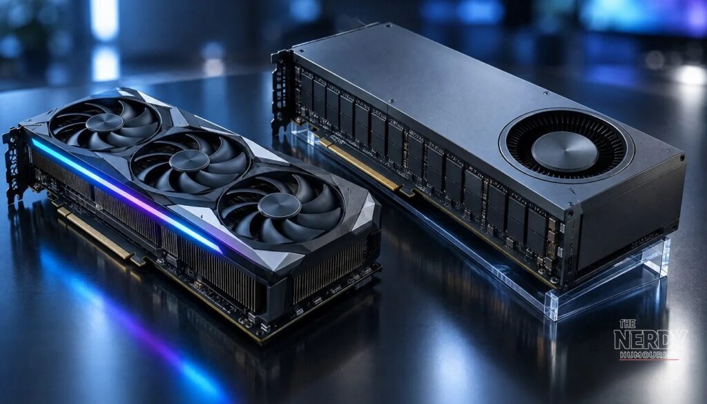 RTX 5090 graphics card — marketplace prices have climbed toward $9,500 as production-stop rumors spread.