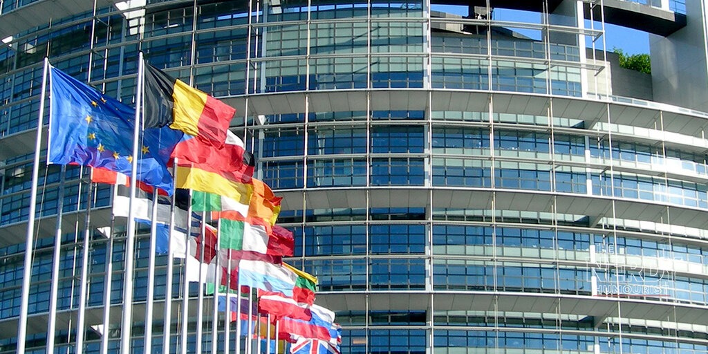 The European Parliament in Brussels — the EU AI Act is driving the OpenAI text watermark EU rollout