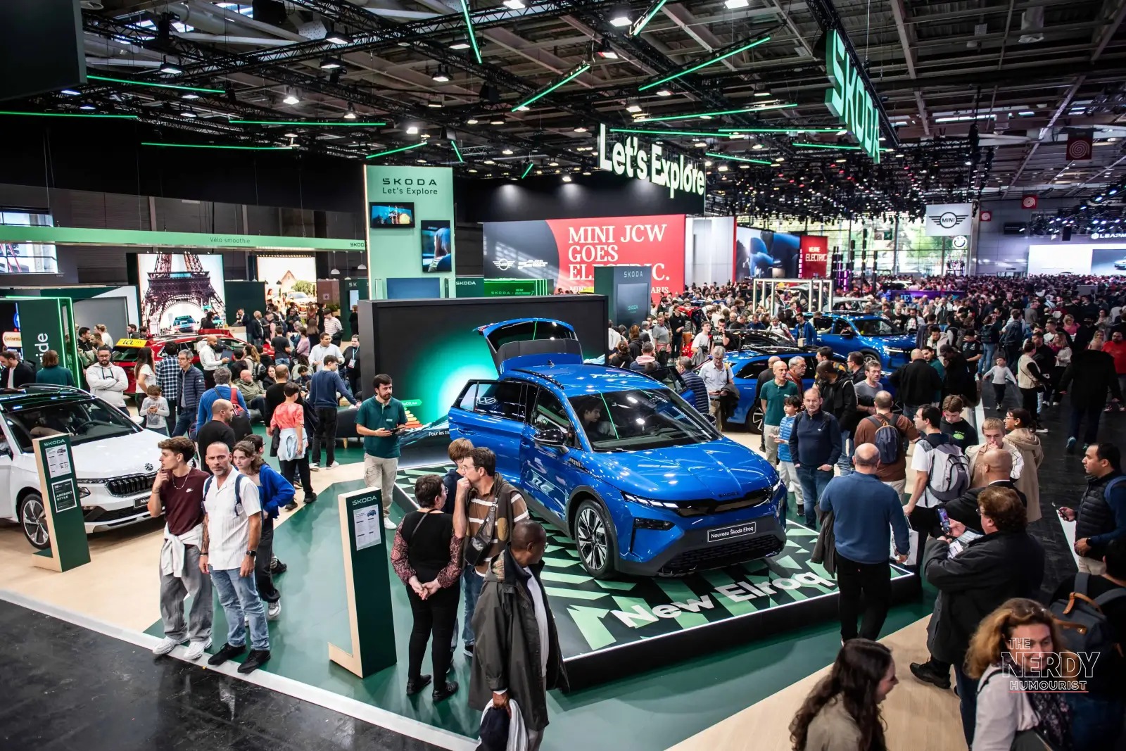 Crowds at the Mondial de l'Auto, the 2026 Paris Motor Show, running October 12-18
