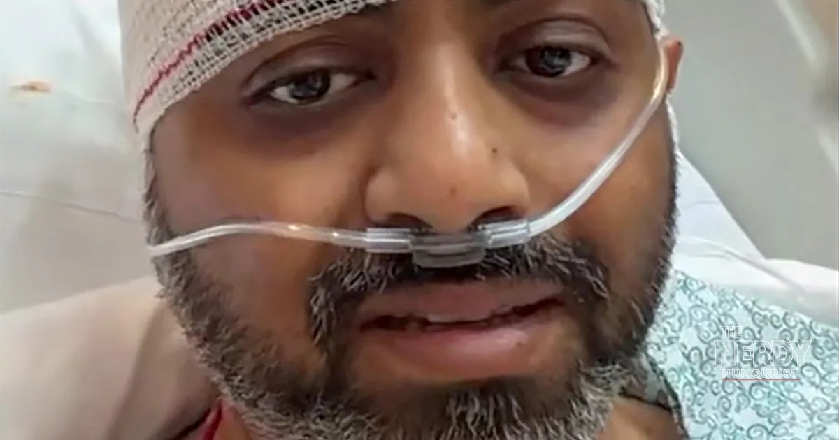 Captain Smit Machchhar recovering in hospital after the Flydubai cockpit axe attack