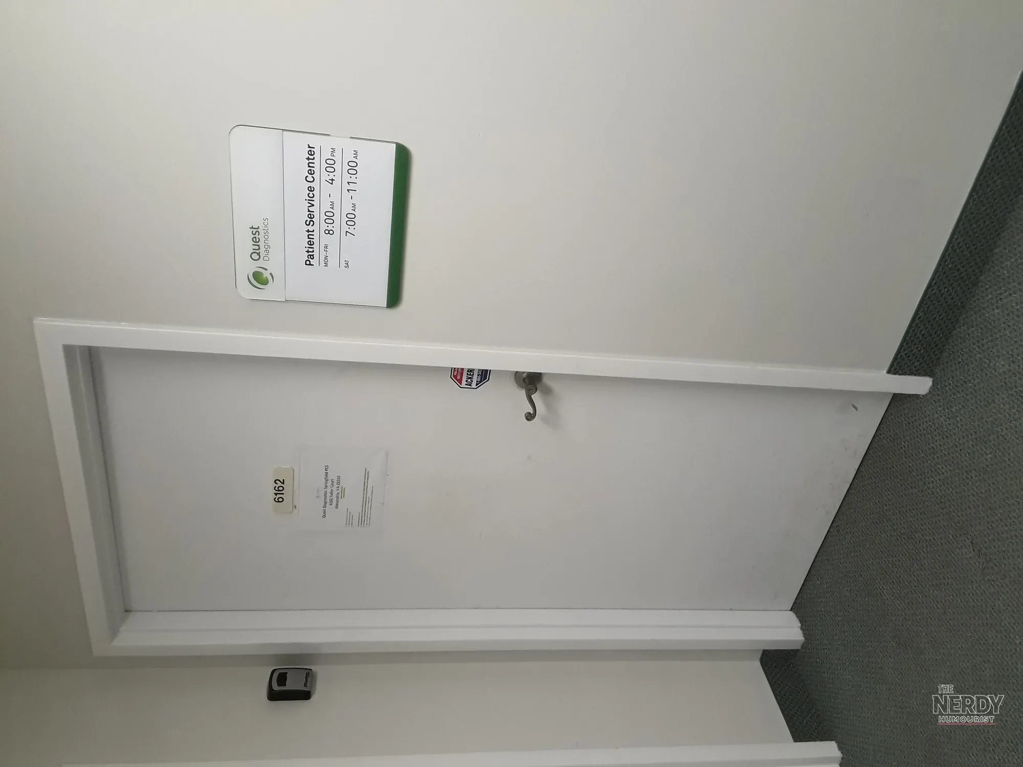 Entrance to a Quest Diagnostics office — the Quest Diagnostics data breach hit its Quanum portal