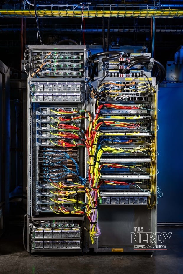 NVIDIA Blackwell server racks — the Reflection AI Beam model was trained on thousands of NVIDIA GB300 GPUs