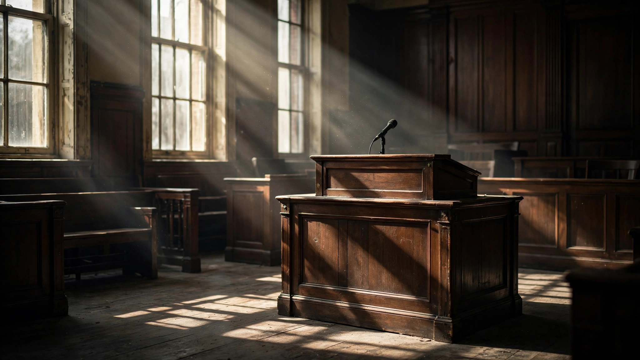 Empty courtroom witness stand in the Rick Ross arrested strangulation case
