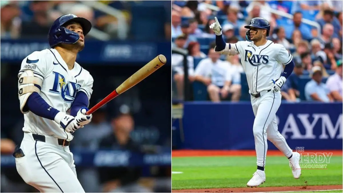 Tampa Bay Rays rookie Victor Mesa Jr., whose tiebreaking homer powered the Rays' ALDS sweep of the Yankees