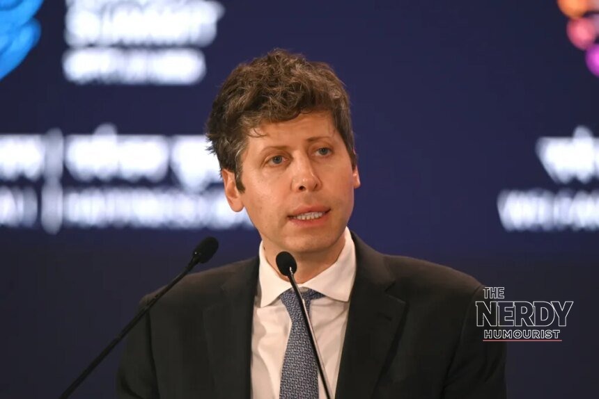 Sam Altman speaking at a summit — the Sam Altman AI risks interview with Politico's Decoded newsletter was published October 4
