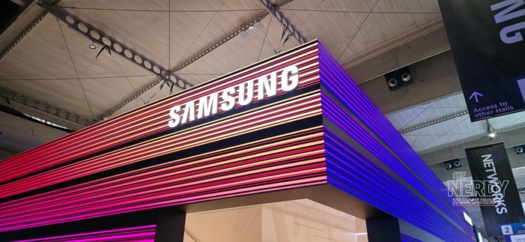 Samsung logo billboard during the Samsung Q3 record profit quarter driven by AI memory demand.