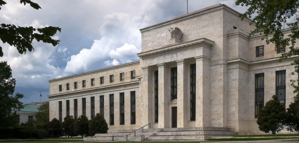 The U.S. Federal Reserve building in Washington, D.C., after the September jobs report cut October rate-hike odds
