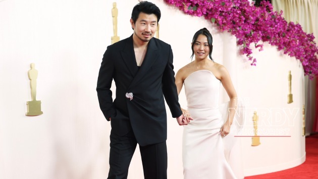 Simu Liu and Allison Hsu together on the Oscars red carpet — file photo ahead of the Simu Liu wedding France Allison Hsu news