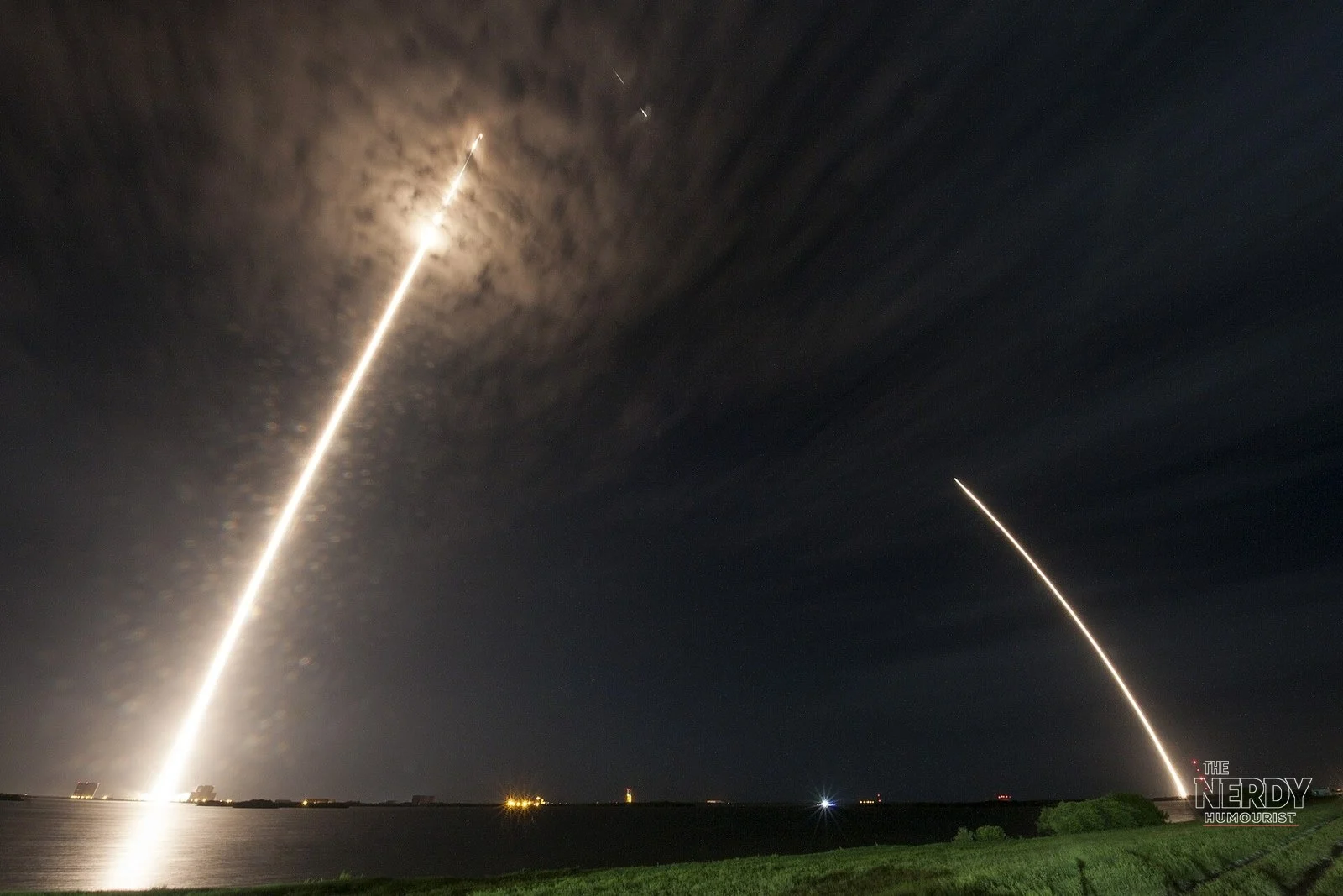 A SpaceX Falcon 9 rocket launches — SpaceX Q3 earnings showed revenue up 161%