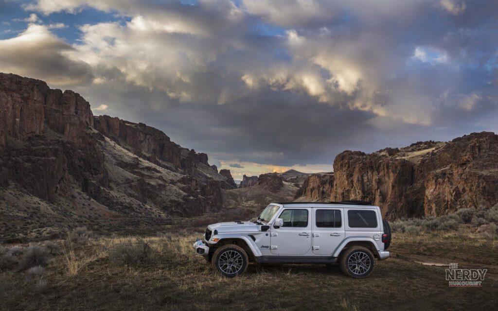 A Jeep Wrangler SUV on the road — Jeep brand sales fell 20% in the Stellantis Q3 sales 2026 quarter