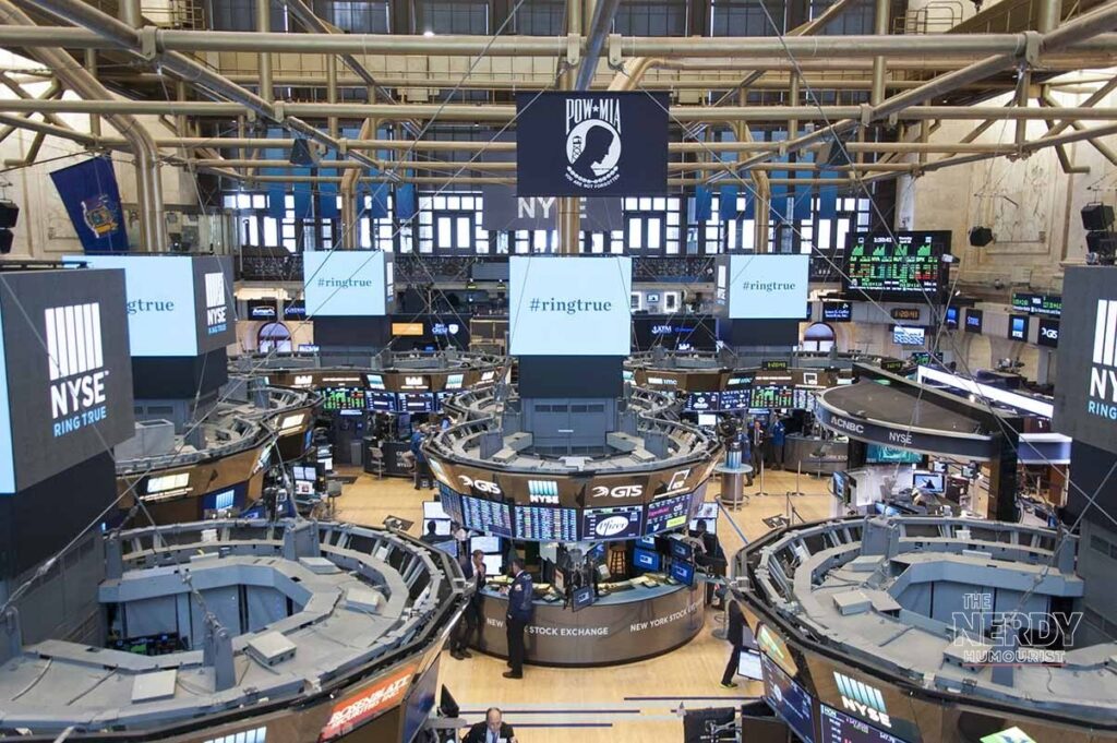 The New York Stock Exchange trading floor in New York — stock market week ahead October 2026 centers on the Fed minutes and corporate earnings