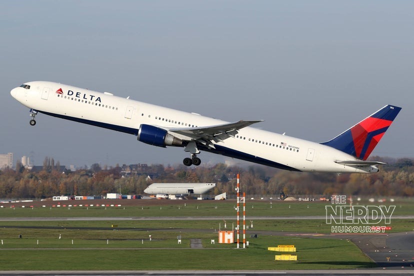 A Delta Air Lines jet taking off — Delta reports earnings Friday, one of the key events in the stock market week ahead October 2026