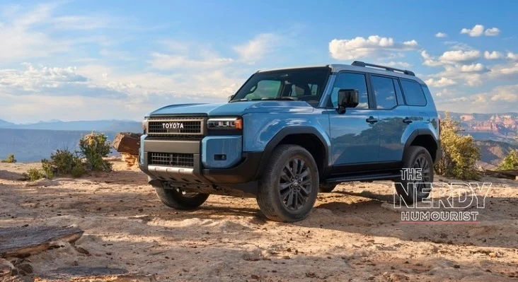 2025 Toyota Land Cruiser Hybrid front three-quarter view, one of 105,794 recalled in the US
