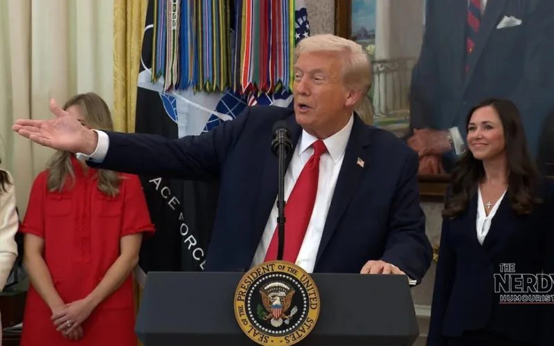 Donald Trump at the White House as his Trump approval rating hits a record low