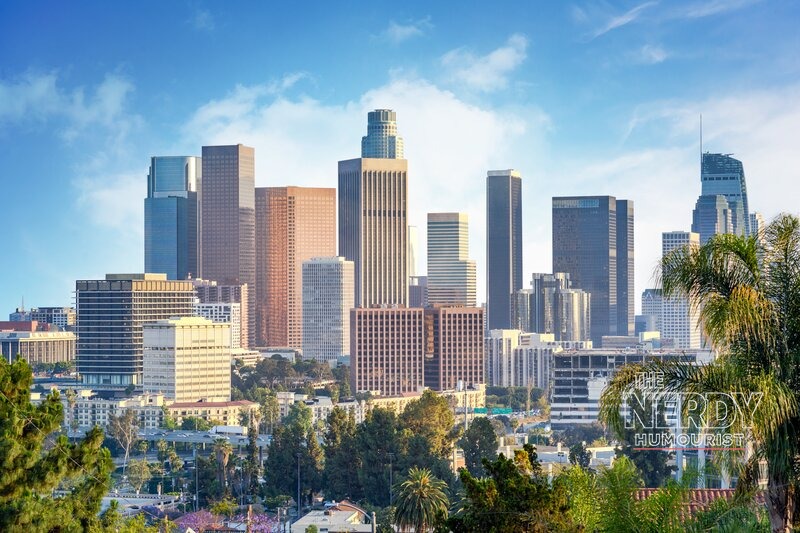 Downtown Los Angeles skyline, one of the cities named in the Trump Iran Los Angeles remark