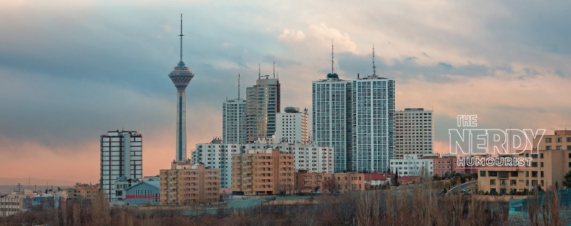 Tehran skyline with Milad Tower, Iran, in the Trump Iran Los Angeles remark story