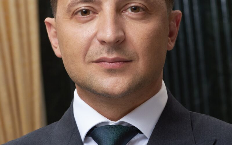 Official portrait of Ukrainian President Volodymyr Zelensky, whose government accuses the US of helping Russia in the Starlink slowdown row