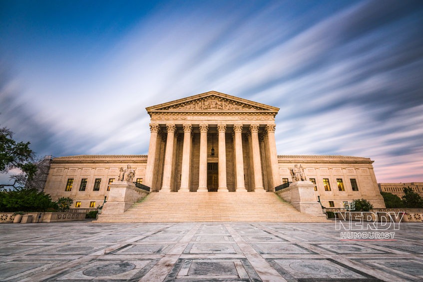 US budget deficit 2026: the US Supreme Court building whose February ruling triggered $145 billion in tariff refunds