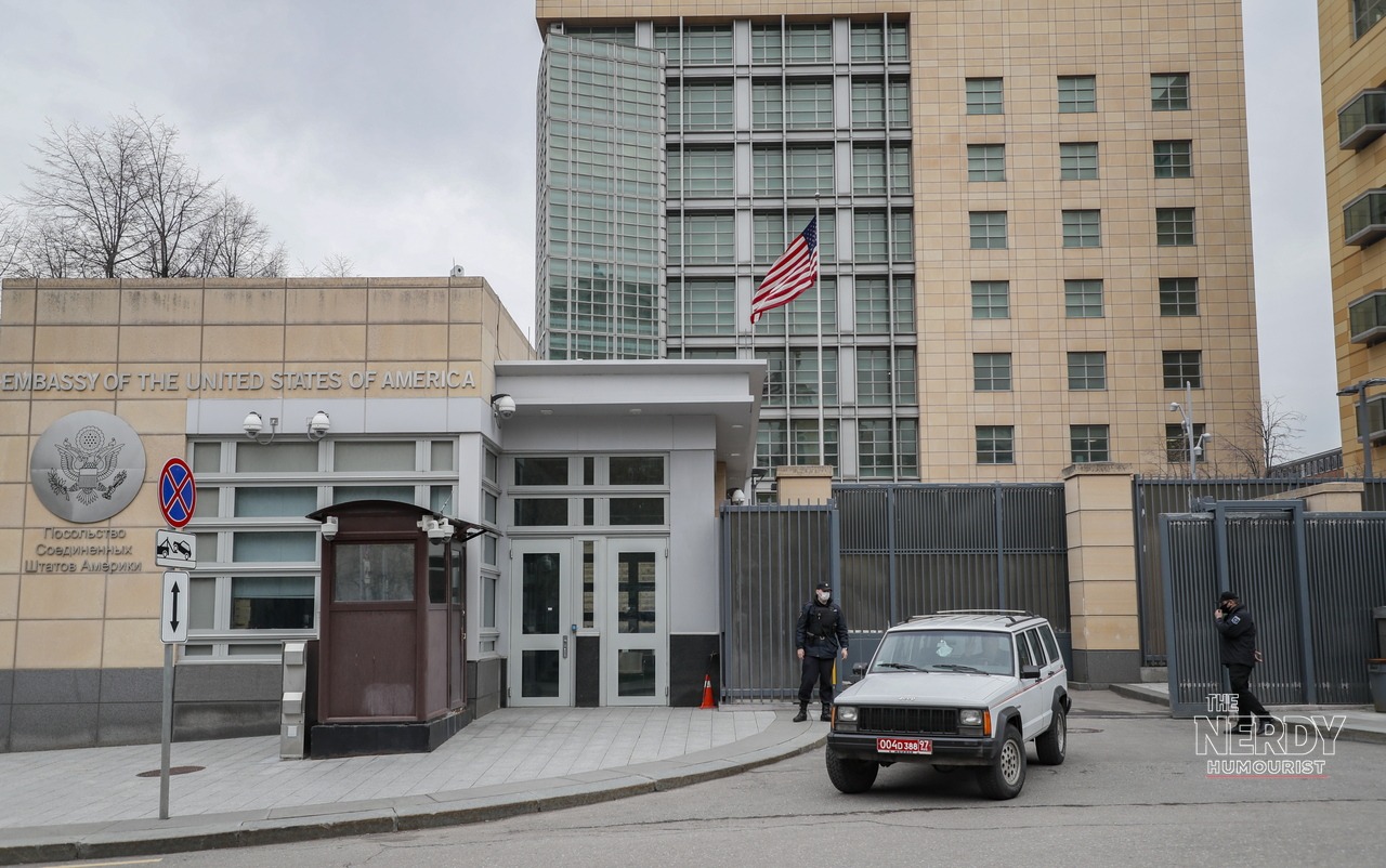US Embassy building in Moscow after Russia suspected plague Irkutsk health alert